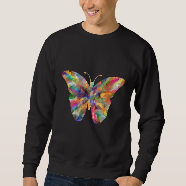 Sweatshirt Papillon coloré (Devant)