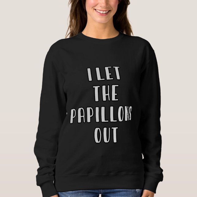 Sweatshirt Papillon Dog Walker Sitter (Devant)