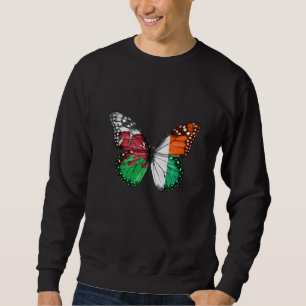 Sweatshirt Papillon du drapeau gallois malgache