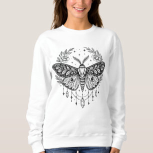 Sweatshirt Papillon gothique mystique Art botanique céleste e