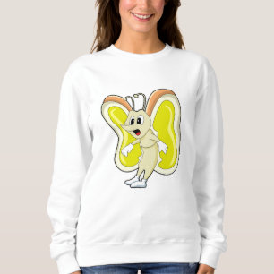 Sweatshirt Papillon jaune