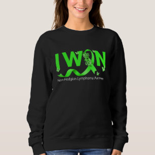Sweatshirt Papillon Je Gagne Ruban Vert Citron Non Hodgkin Aw