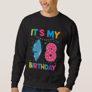 Sweatshirt Papillon pour enfants 8 ans 8e anniversaire Papill