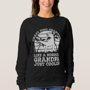Sweatshirt Papy Dino fou comme un papy normal juste cool