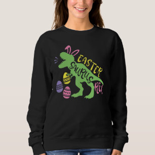 Sweatshirt Pâques Saurus Rex Egg Kids Rex Dinosaur Joyeux Est