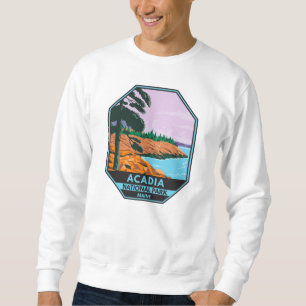 Sweatshirt Parc national Acadia Maine Bar Harbour Vintage