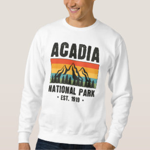Sweatshirt Parc national Acadia, Maine Retro Vintage