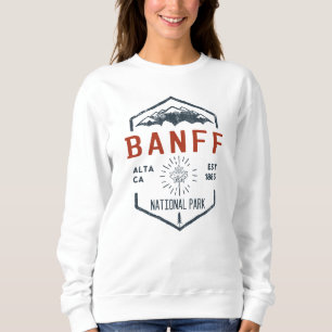 Sweatshirt Parc national Banff Canada Vintage en détresse