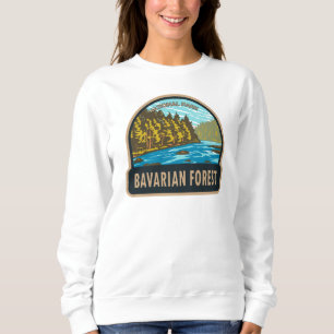 Sweatshirt Parc national de la Forêt Bavaroise Allemagne Vint