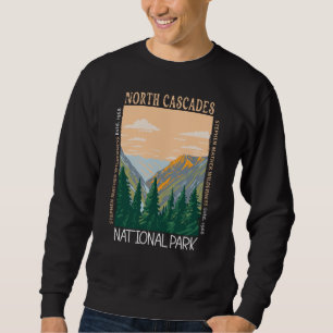 Sweatshirt Parc national de North Cascades Vintage désorganis