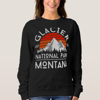 Sweatshirt Parc national des Glaciers Montana Randonnée en pl