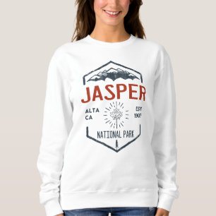 Sweatshirt Parc national Jasper Canada Vintage en détresse