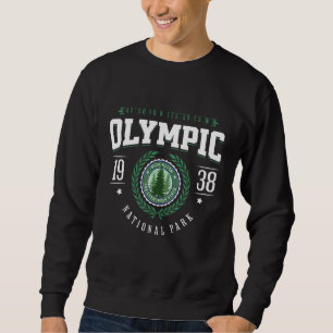 Sweatshirt Parc national Olympique Washington Pin Tree WA Sou