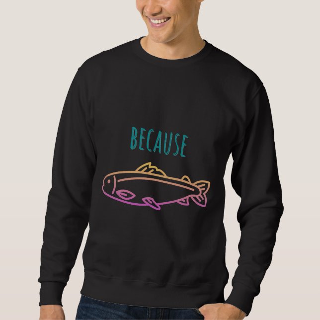 Sweatshirt Parce que Rainbow Trump Fishing V (Devant)