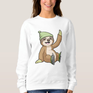 Sweatshirt Parcelle de patin à glace avec patins à glace