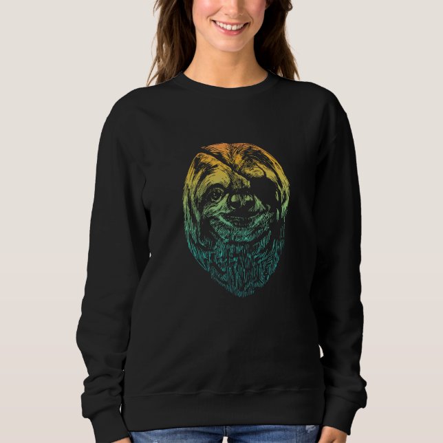 Sweatshirt Paresseux COOL avec cache-œil (Devant)