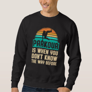 Sweatshirt Parkour Pour Parkour Runner Traceur Freestyle Runn