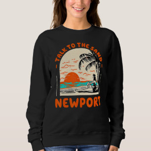 Sweatshirt Parlez À Sand Newport Beach Rhode Island Ocean