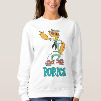 Sweatshirt Parodie de Popeye Vintage des années 1990