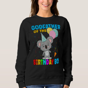 Sweatshirt Parrain De L'Anniversaire Boy Koala Bear Famille K