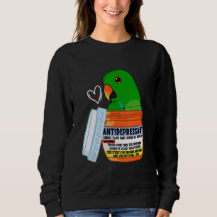 Sweatshirt Parrot Antidépresseur Ier Eclectus Homme