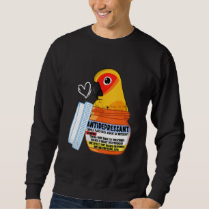 Sweatshirt Parrot Antidépresseur Ier Solaire Conure