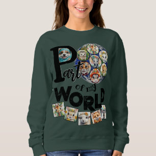 Sweatshirt Partie de ma planète Terre Famille dynamique Texte
