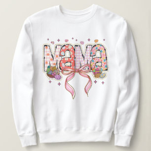 Sweatshirt Parties scintillant pour femmes Pâques Mama Coquet