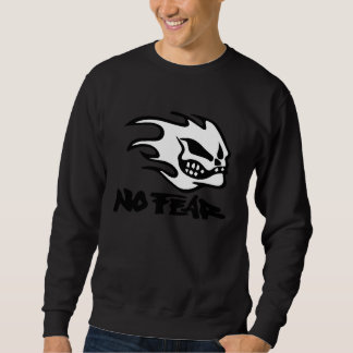 Sweatshirt PAS DE PEUR juste SANS PEUR Skateur Rétro 90's Nos