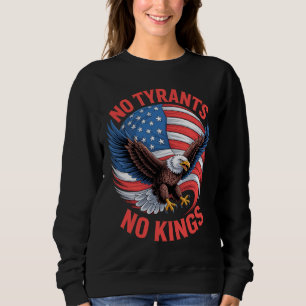 Sweatshirt Pas de tyrans, pas de rois Aigle Drapeau américain