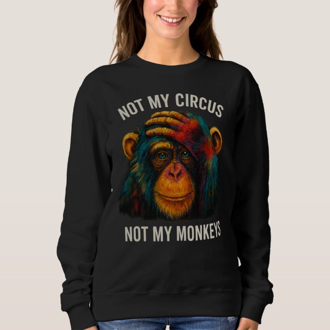 SWEATSHIRT PAS MES SINGES (Devant)