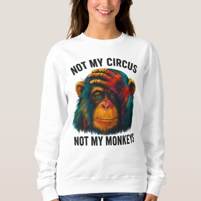 SWEATSHIRT PAS MES SINGES (Devant)