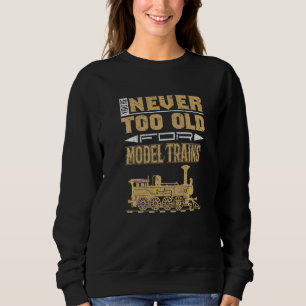Sweatshirt Passionné de train miniature Locomotive Chemin de