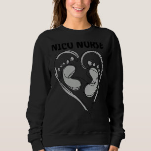 Sweatshirt Pastel Nicu Infirmière Main-D'Oeuvre Et Infirmière
