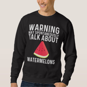 Sweatshirt Pastèque cool Pour Hommes Femmes Mélon Rouge Beve