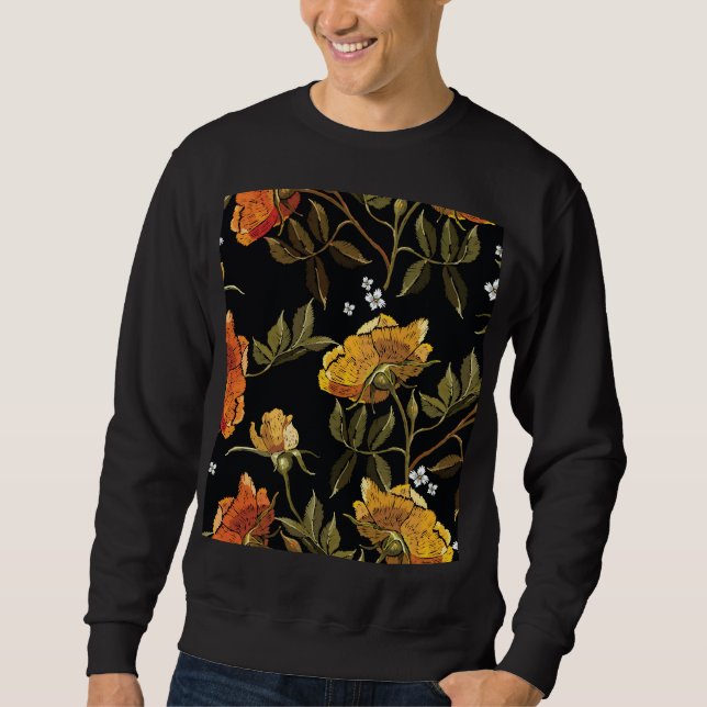 Sweatshirt Patchwork Gentl : dessin manuel (Devant)