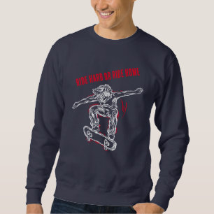 Sweatshirt Patinage en vol - Planche à roulettes