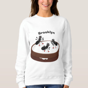 Sweatshirt Patinage sur glace de fourmis joyeuses sur dessin
