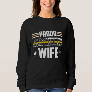 Sweatshirt Patriotique 911 Dispatcher Femme Fière mince ligne