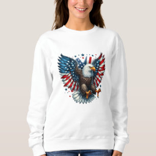 Sweatshirt patriotique féminine