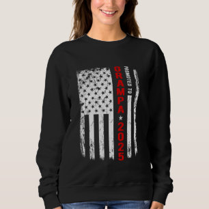 Sweatshirt Patriotique Promu À Grampa Est 2025 Première Fois