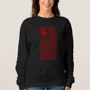 Sweatshirt Patriotique US American Flag Disque de Golf
