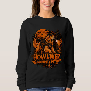 Sweatshirt Patrouille de sécurité Howlween Golden Retriever H