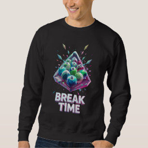 Sweatshirt Pause" Pantalon de billard géométrique coloré en c