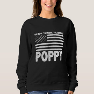 Sweatshirt Pavot L'Homme Le Mythe La Légende Pères Grand-Père