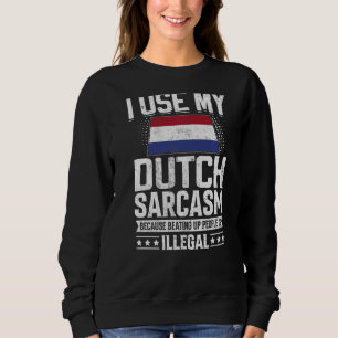 Sweatshirt Pays-Bas Drapeau Souvenirs pour Hollandais Hommes