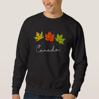 Sweatshirt Pays de la feuille d'érable canadienne Feuilles d'