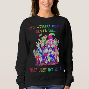 Sweatshirt Peace Love Gnome Hippie Gnomes Guitare Musique Déc