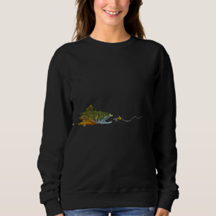 Sweatshirt Pêche à la mouche truite truite sec tournevis à la