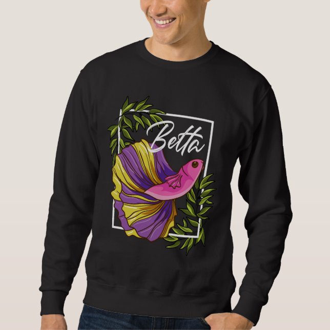 Sweatshirt Pêche de poisson Betta (Devant)